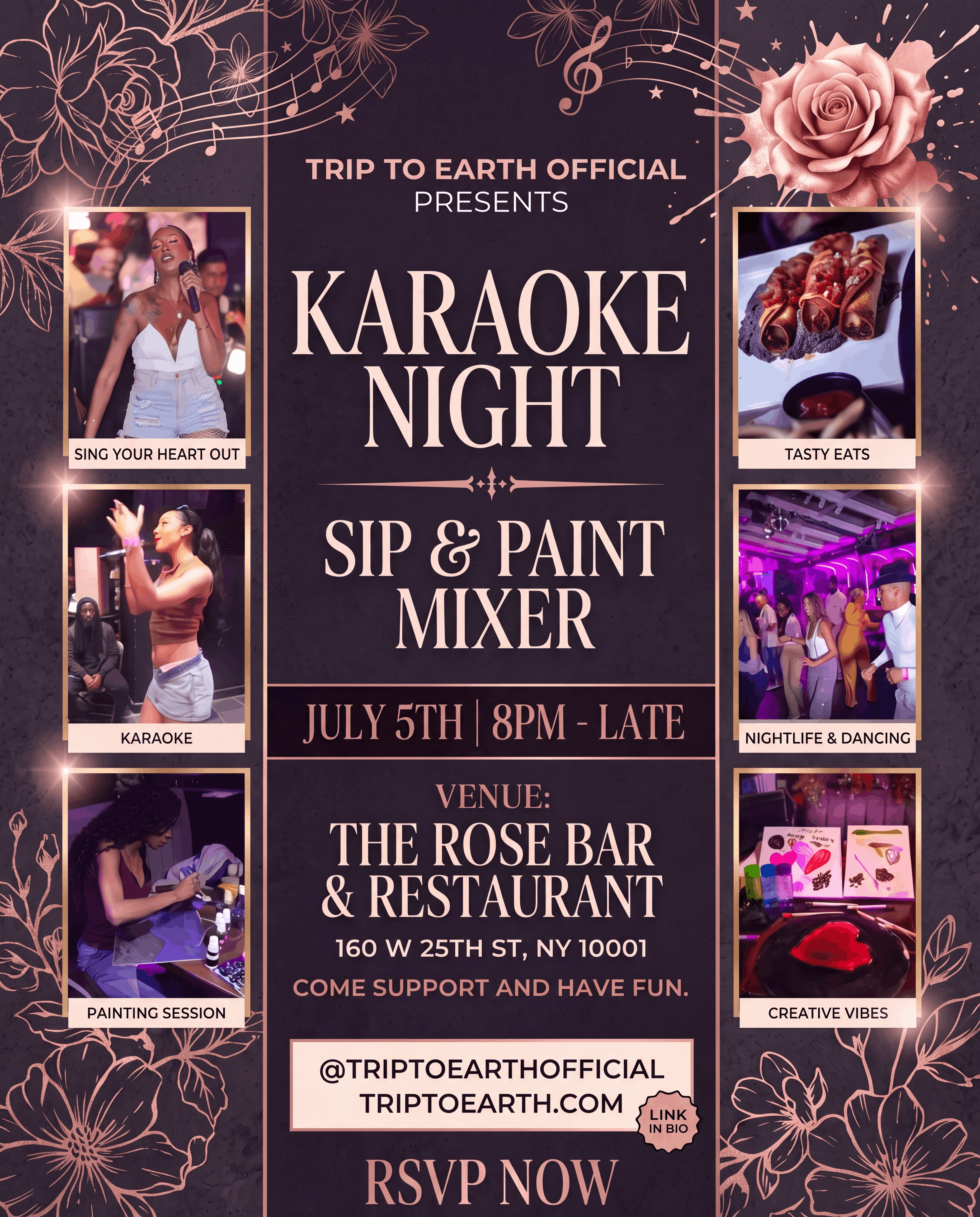 Stellar Sunday Karaoke - Sip & Paint Mixer
