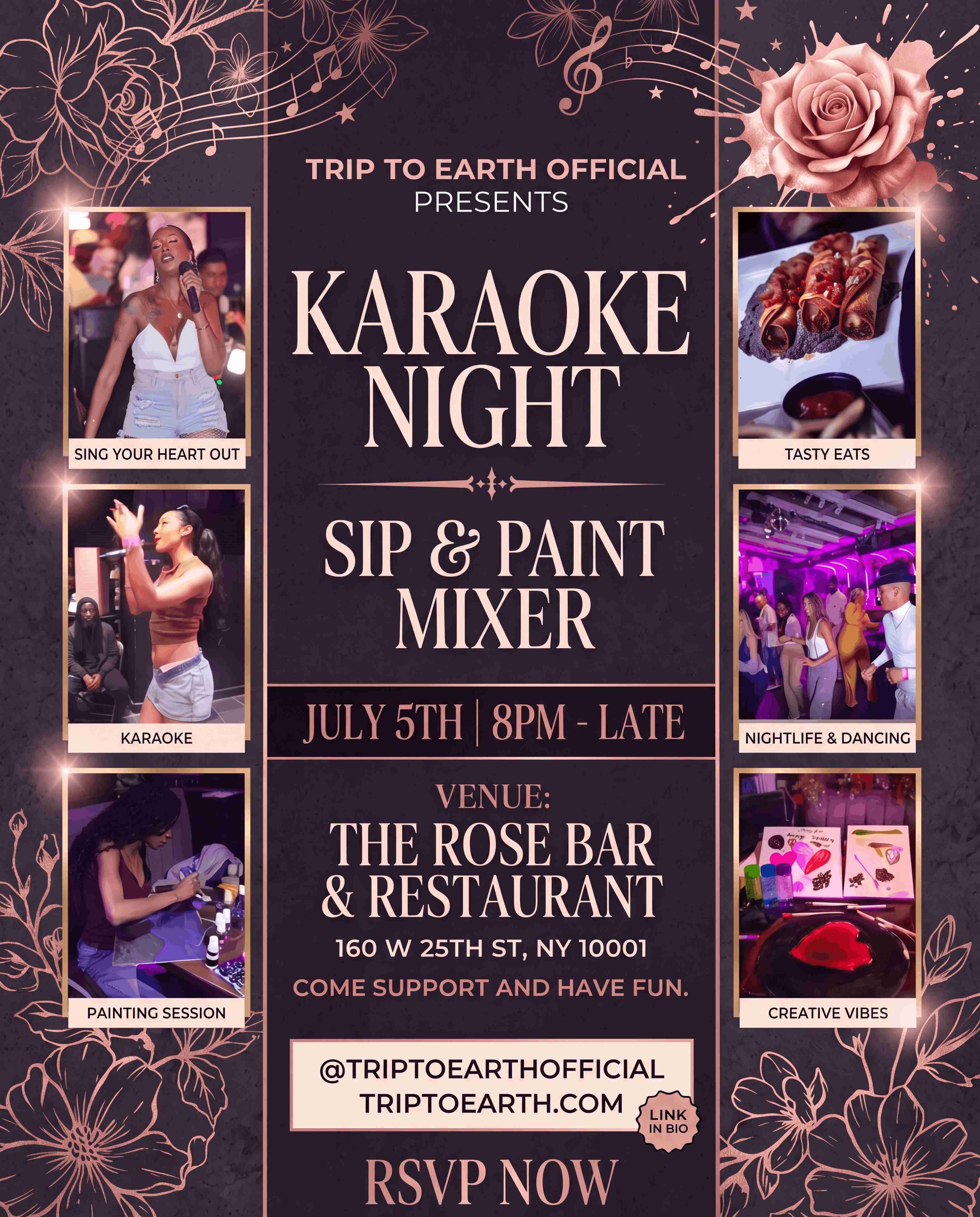 Stellar Sunday Karaoke - Sip & Paint Mixer
