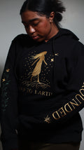 Return To Source - Premium Embroidered Cotton Hoodie – Earth Goddess Design